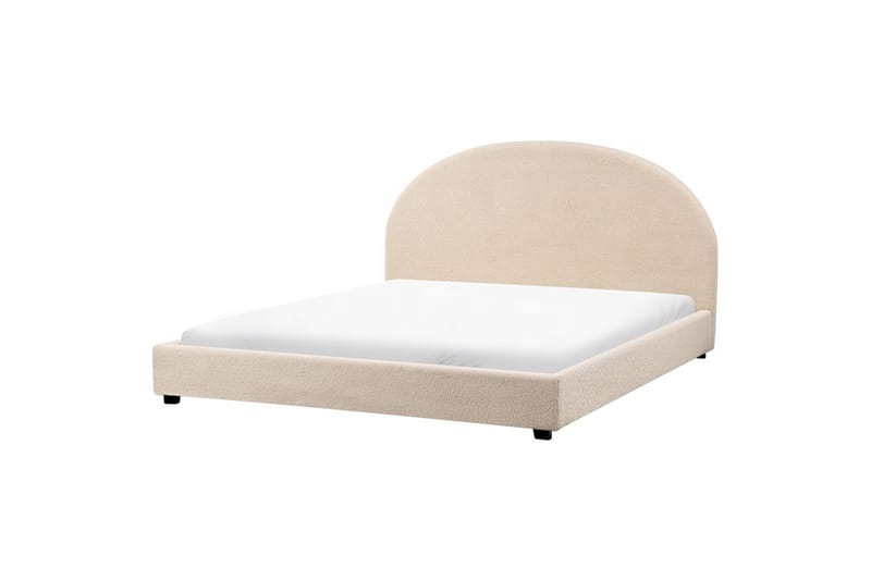 Seng med lamellramme Vaucluse - Beige/Bouclé, 180x200 cm - Møbler - Senger - Sengeramme & sengestamme