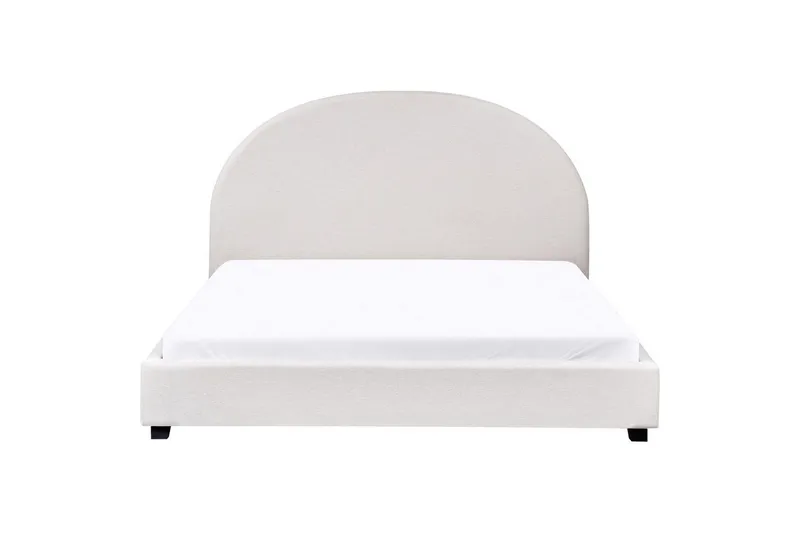 Seng med lamellramme Vaucluse - Hvit/Polyester, 160x200 cm - Møbler - Senger - Sengeramme & sengestamme