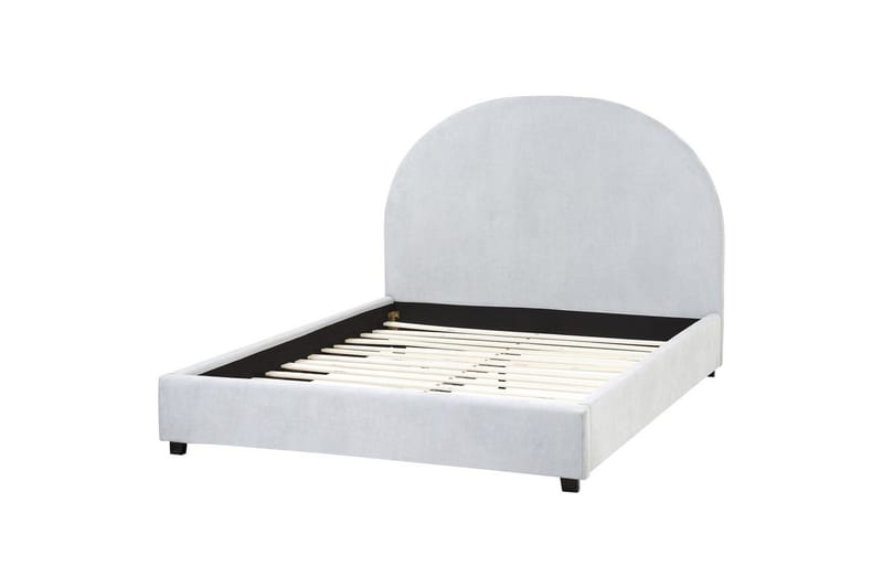 Seng med lamellramme Vaucluse, Lys blå/Polyester, 140x200 cm