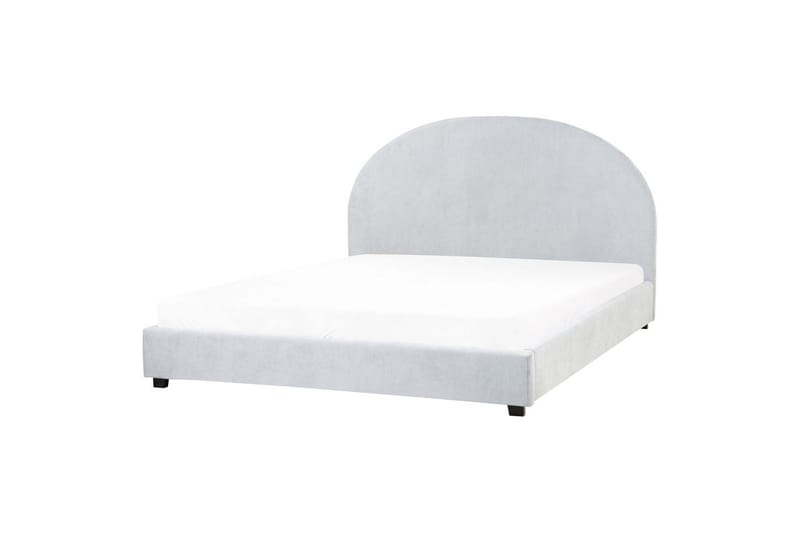 Seng med lamellramme Vaucluse - Lys blå/Polyester, 160x200 cm - M øbler - Senger - Sengeramme & sengestamme