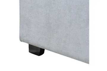 Seng med lamellramme Vaucluse - Lys blå/Polyester, 160x200 cm - Møbler - Senger - Sengeramme & sengestamme