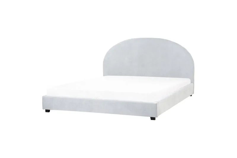 Seng med lamellramme Vaucluse - Lys blå/Polyester, 180x200 cm - Møbler - Senger - Sengeramme & sengestamme