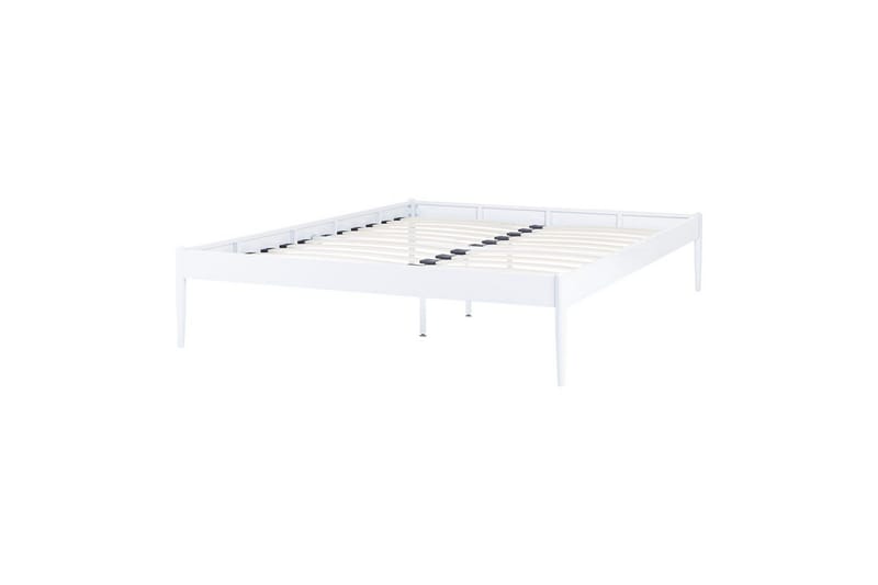 Seng med lamellramme Vaurs, Hvit, 160x200 cm