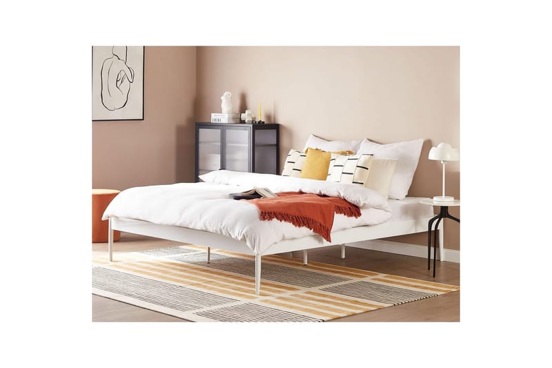 Seng med lamellramme Vaurs - Hvit, 180x200 cm - Møbler - Senger - Sengeramme & sengestamme