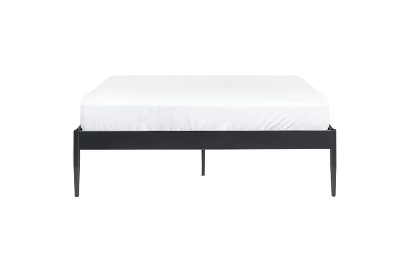 Seng med lamellramme Vaurs - Svart, 140x200 cm - Møbler - Senger - Sengeramme & sengestamme