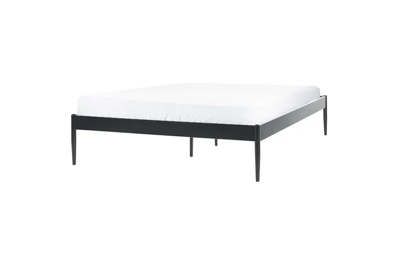 Seng med lamellramme Vaurs - Svart, 140x200 cm - Møbler - Senger - Sengeramme & sengestamme