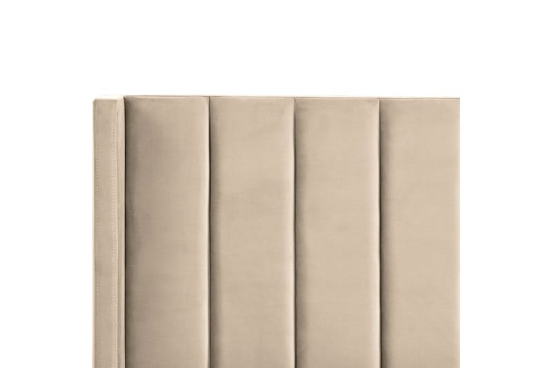 Seng med lamellramme Villette - Beige, svart, 140x200 cm - Møbler - Senger - Sengeramme & sengestamme