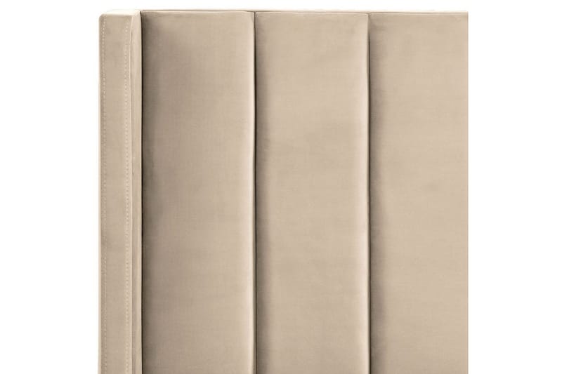 Seng med lamellramme Villette - Beige, svart, 160x200 cm - Møbler - Senger - Sengeramme & sengestamme