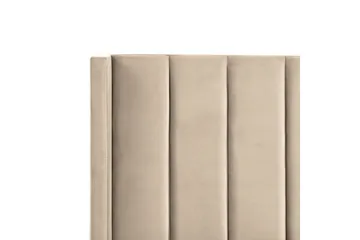Seng med lamellramme Villette - Beige, svart, 180x200 cm - Møbler - Senger - Sengeramme & sengestamme
