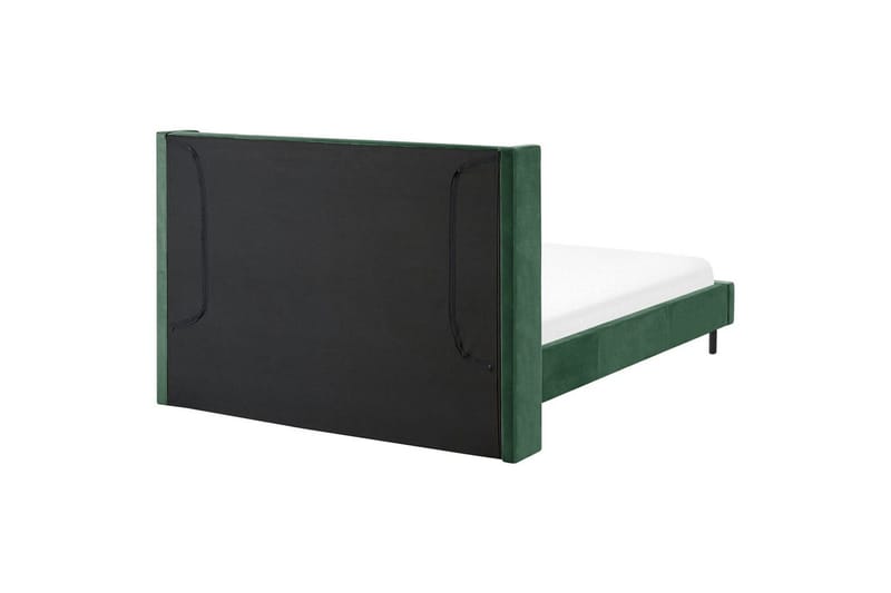 Seng med lamellramme Villette - Grønn, svart, Grønn, Svart, 140x200 cm - Møbler - Senger - Sengeramme & sengestamme