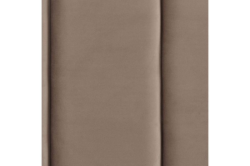 Seng med lamellramme Villette - Taupe, gull, 180x200 cm - Møbler - Senger - Sengeramme & sengestamme