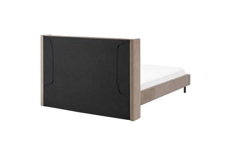 Seng med lamellramme Villette - Taupe, svart, 140x200 cm - Møbler - Senger - Sengeramme & sengestamme