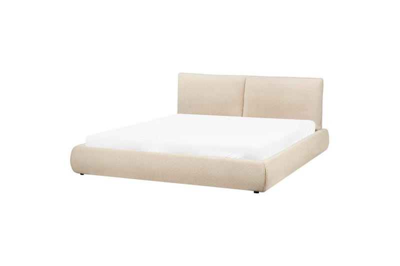 Seng med lamellramme Vinay - Lys beige, 180x200 cm - Møbler - Senger - Sengeramme & sengestamme