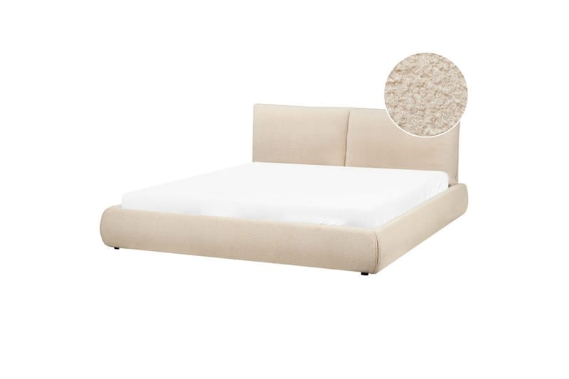 Seng med lamellramme Vinay - Lys beige, 180x200 cm - Møbler - Senger - Sengeramme & sengestamme