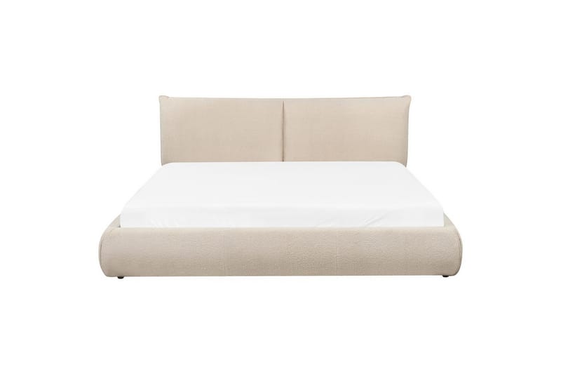 Seng med lamellramme Vinay - Lys beige, 180x200 cm - Møbler - Senger - Sengeramme & sengestamme