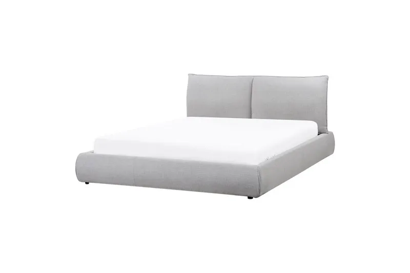 Seng med lamellramme Vinay, Lys grå, 160x200 cm