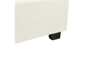 Seng med lamellramme Vincennes - Hvit, Svart, 140x200 cm - Møbler - Senger - Sengeramme & sengestamme