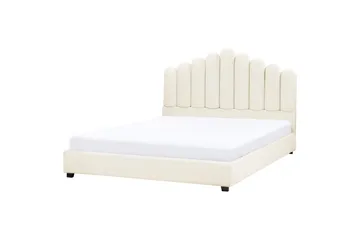 Seng med lamellramme Vincennes - Hvit, Svart, 180x200 cm - Møbler - Senger - Sengeramme & sengestamme