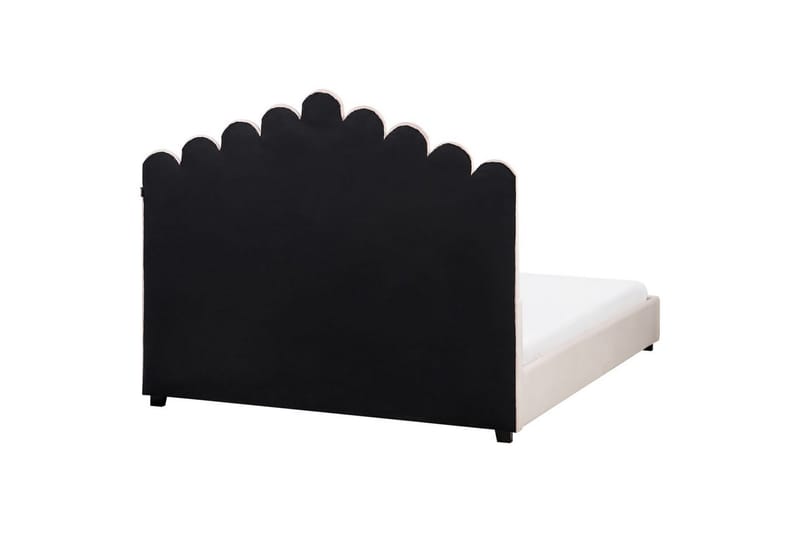 Seng med lamellramme Vincennes - Rosa, Svart, 140x200 cm - Møbler - Senger - Sengeramme & sengestamme