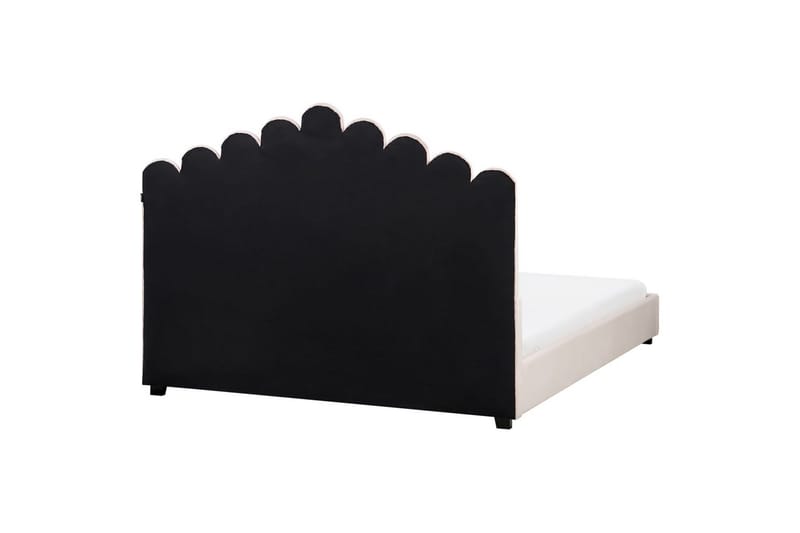 Seng med lamellramme Vincennes - Rosa, Svart, 160x200 cm - Møbler - Senger - Sengeramme & sengestamme