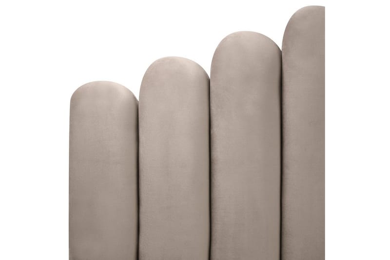 Seng med lamellramme Vincennes - Taupe, svart, 180x200 cm - Møbler - Senger - Sengeramme & sengestamme