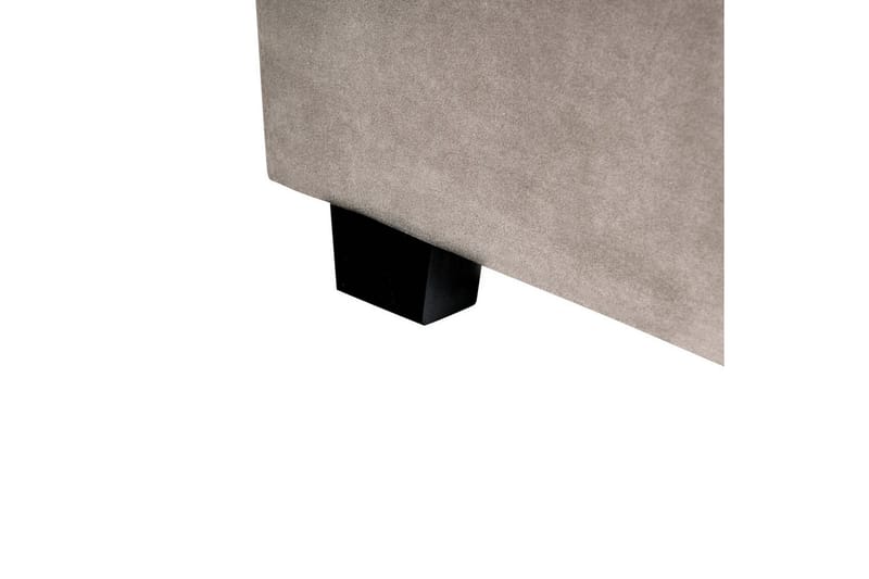 Seng med lamellramme Vincennes - Taupe, svart, 180x200 cm - Møbler - Senger - Sengeramme & sengestamme