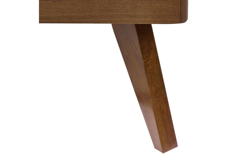 Seng med lamellramme Poissy - Mørkt tre, beige, 160x200 cm - Møbler - Senger - Sengeramme & sengestamme