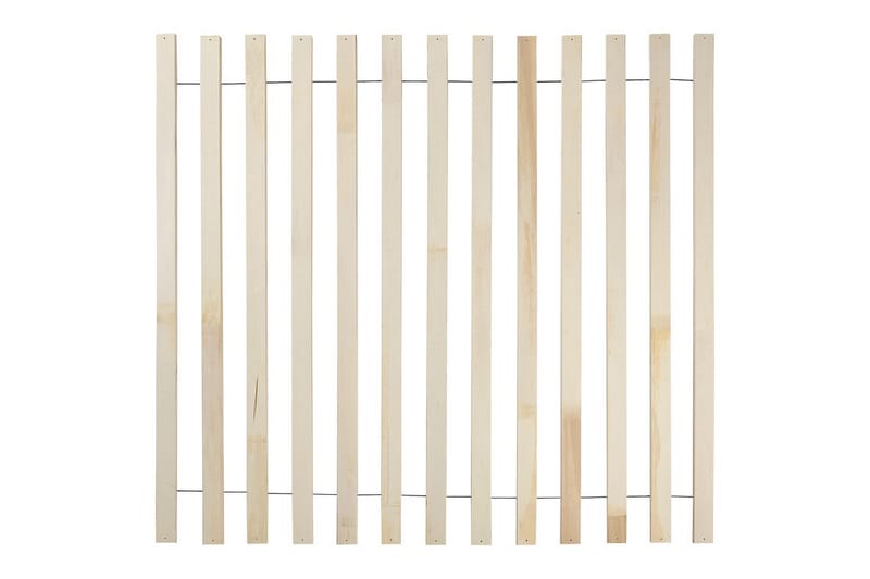 Seng med LED-belysning Boisset - Brun/Gummitre, 160x200 cm - Møbler - Senger - Sengeramme & sengestamme