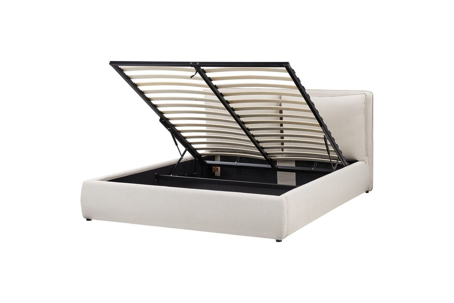 Seng med oppbevaring Bajonna - Beige, 160x200 cm
