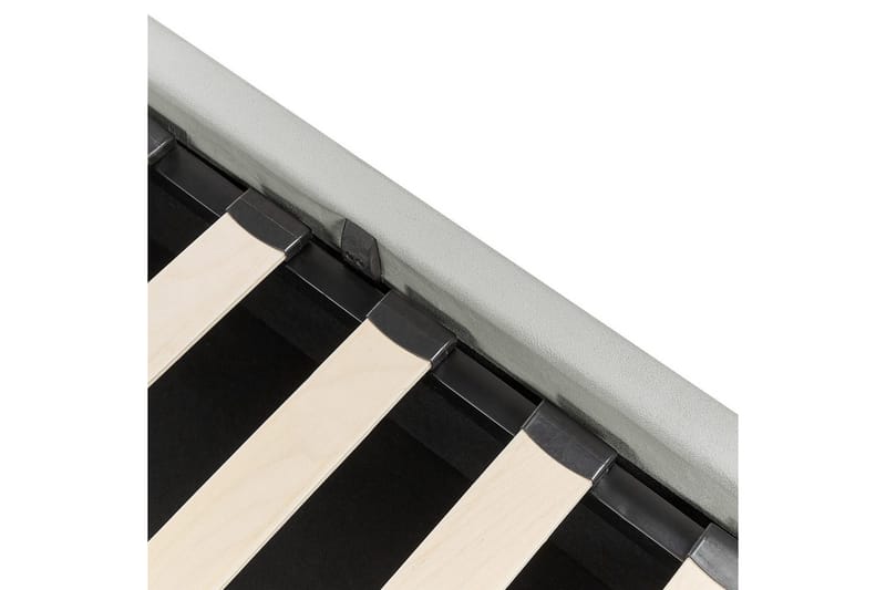 Seng med oppbevaring Bousse - Grå/Fløyel, 140x200 cm - Møbler - Senger - Sengeramme & sengestamme