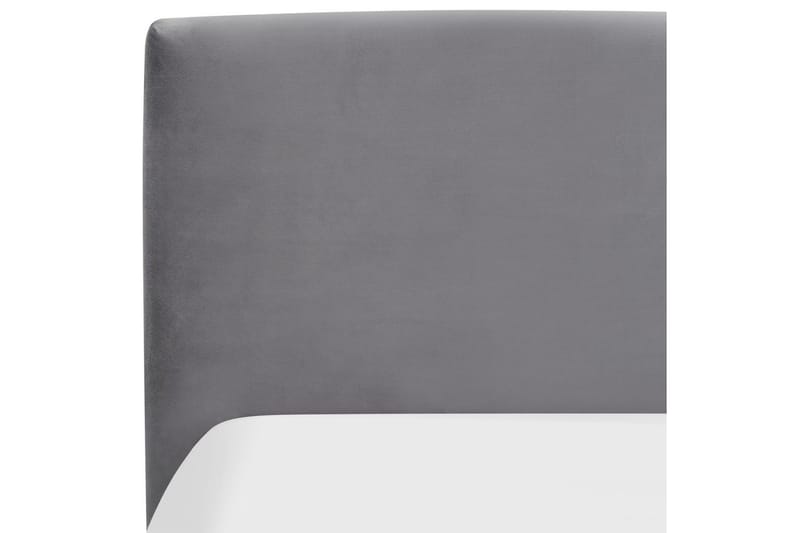 Seng med oppbevaring Bousse - Mørkegrå/fløyel, 180x200 cm - Møbler - Senger - Sengeramme & sengestamme