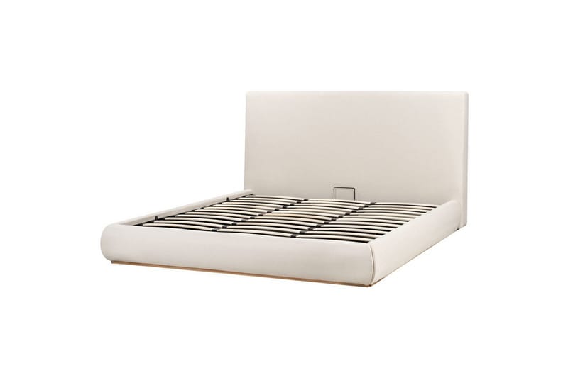 Seng med oppbevaring Campagne - Beige, 180x200 cm - Møbler - Senger - Sengeramme & sengestamme