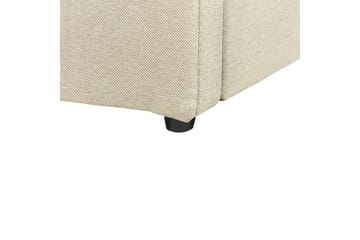 Seng med oppbevaring Dreux - Beige, svart, 160x200 cm - Møbler - Senger - Sengeramme & sengestamme
