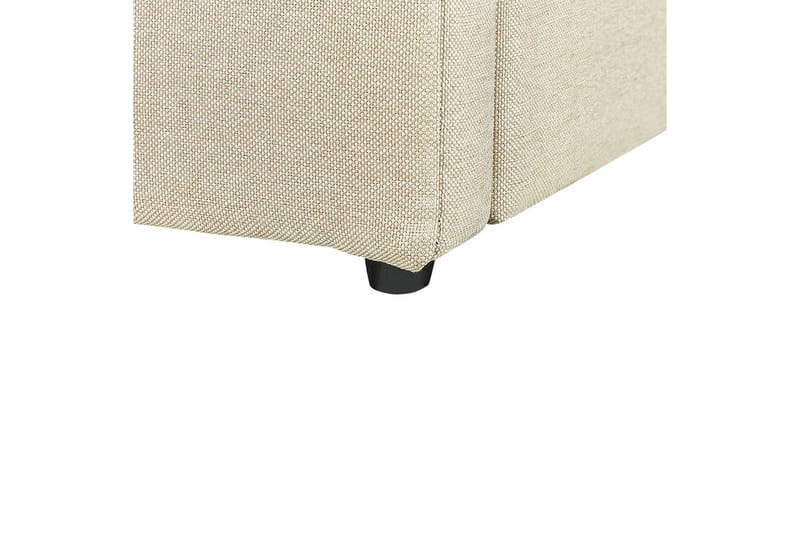 Seng med oppbevaring Dreux - Beige, svart, 160x200 cm - Møbler - Senger - Sengeramme & sengestamme