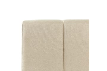 Seng med oppbevaring Dreux - Beige, svart, 160x200 cm - Møbler - Senger - Sengeramme & sengestamme