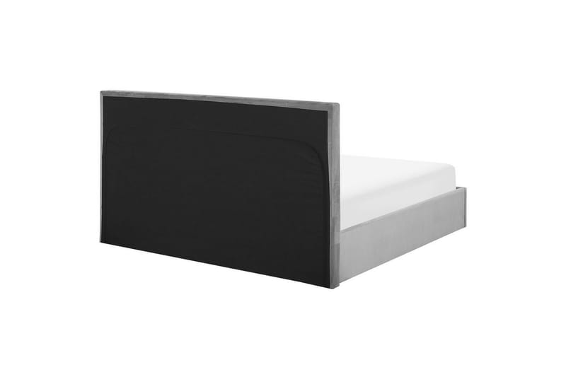 Seng med oppbevaring Lorient - Grå/Fløyel, Grå/fløyel, 140x200 cm - Møbler - Senger - Sengeramme & sengestamme
