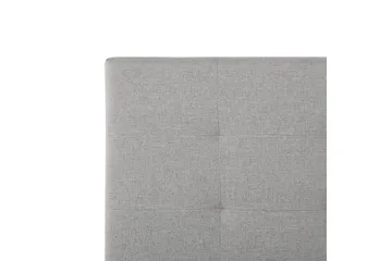 Seng med oppbevaring Lorient - Grå/Polyester, Grå/polyester, 180x200 cm - Møbler - Senger - Sengeramme & sengestamme