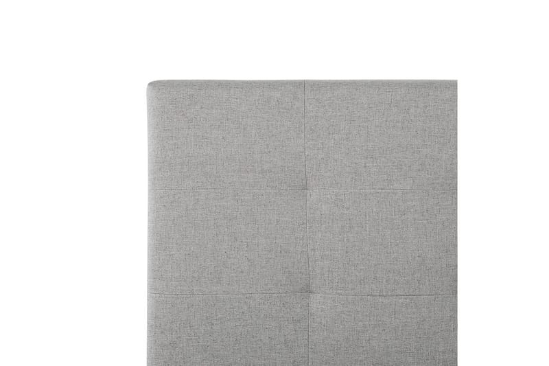 Seng med oppbevaring Lorient - Grå/Polyester, Grå/polyester, 180x200 cm - Møbler - Senger - Sengeramme & sengestamme
