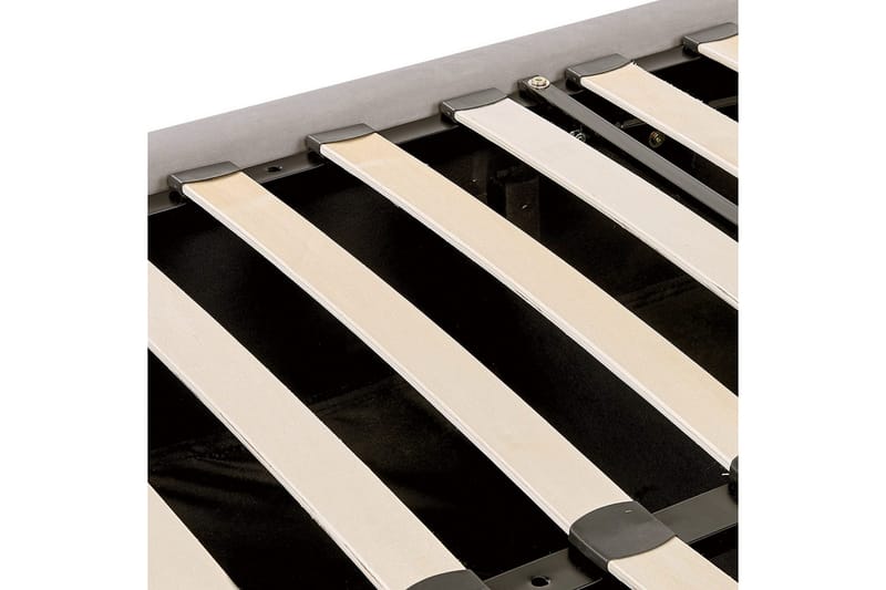 Seng med oppbevaring Lubbon - Sølv, 180x200 cm - Møbler - Senger - Sengeramme & sengestamme