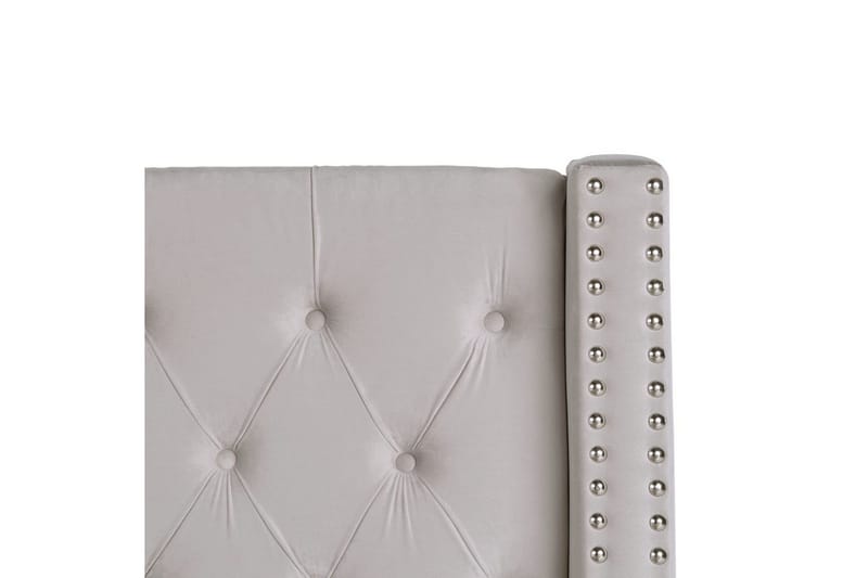 Seng med oppbevaring Lubbon - Sølv, 180x200 cm - Møbler - Senger - Sengeramme & sengestamme