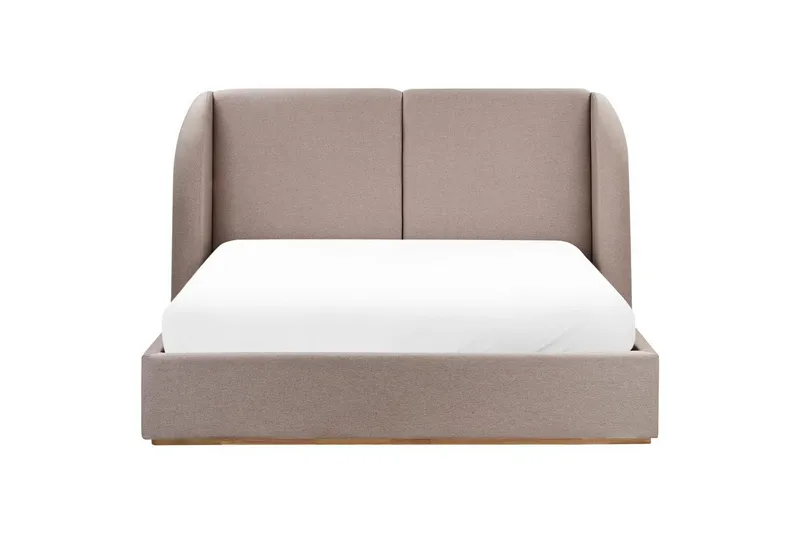 Seng med oppbevaring Monestier - Beige, 160x200 cm - Møbler - Senger - Sengeramme & sengestamme