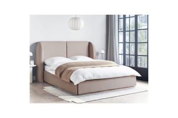 Seng med oppbevaring Monestier - Beige, 160x200 cm - Møbler - Senger - Sengeramme & sengestamme