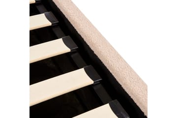 Seng med oppbevaring Orbey - Beige, 140x200 cm - Møbler - Senger - Sengeramme & sengestamme