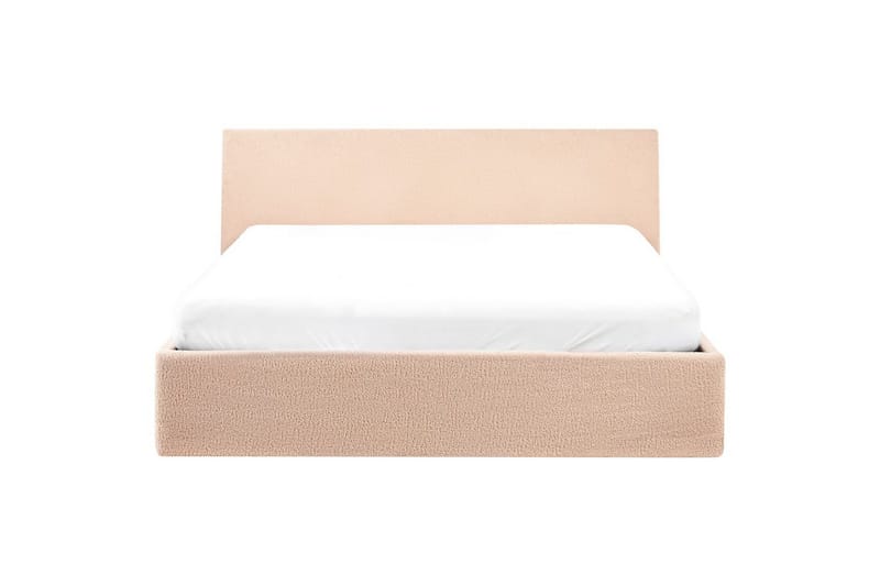 Seng med oppbevaring Orbey - Beige, 140x200 cm - Møbler - Senger - Sengeramme & sengestamme