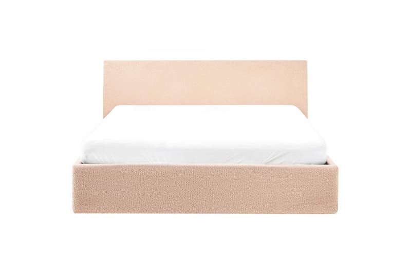 Seng med oppbevaring Orbey - Beige, 160x200 cm - Møbler - Senger - Sengeramme & sengestamme
