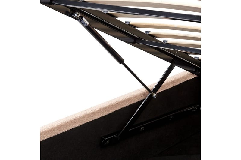 Seng med oppbevaring Orbey - Beige, 160x200 cm - Møbler - Senger - Sengeramme & sengestamme