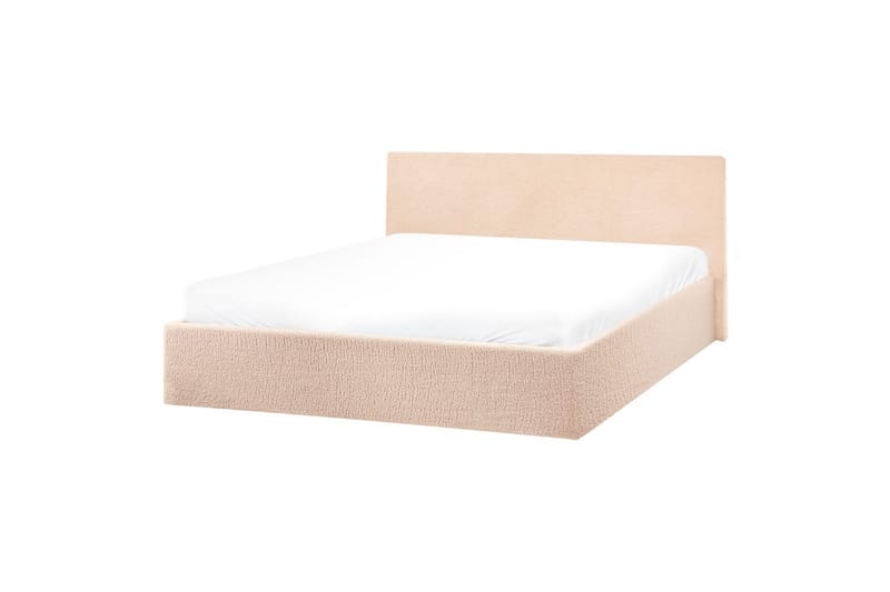 Seng med oppbevaring Orbey - Beige, 160x200 cm - Møbler - Senger - Sengeramme & sengestamme