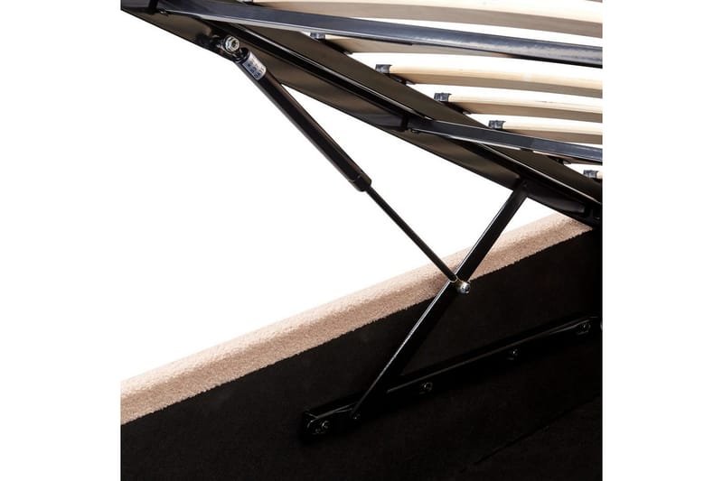 Seng med oppbevaring Orbey - Beige, 180x200 cm - Møbler - Senger - Sengeramme & sengestamme