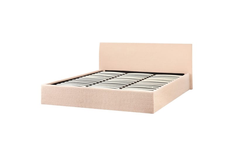 Seng med oppbevaring Orbey - Beige, 180x200 cm - Møbler - Senger - Sengeramme & sengestamme