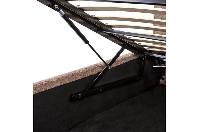 Seng med oppbevaring Orbey - Brun, 140x200 cm - Møbler - Senger - Sengeramme & sengestamme